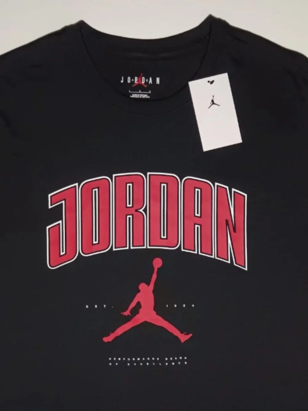 Men's Jordan City 88 Crew T-Shirt Black HQ0009-010 Size Large